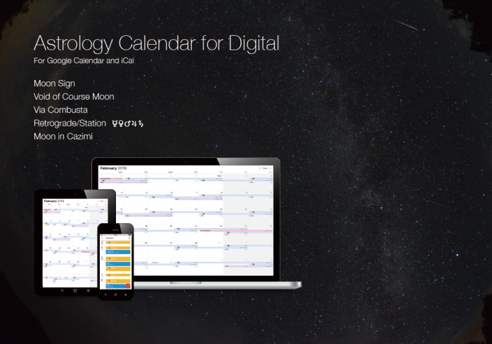Astrology Calendar For Digital astrogrammar